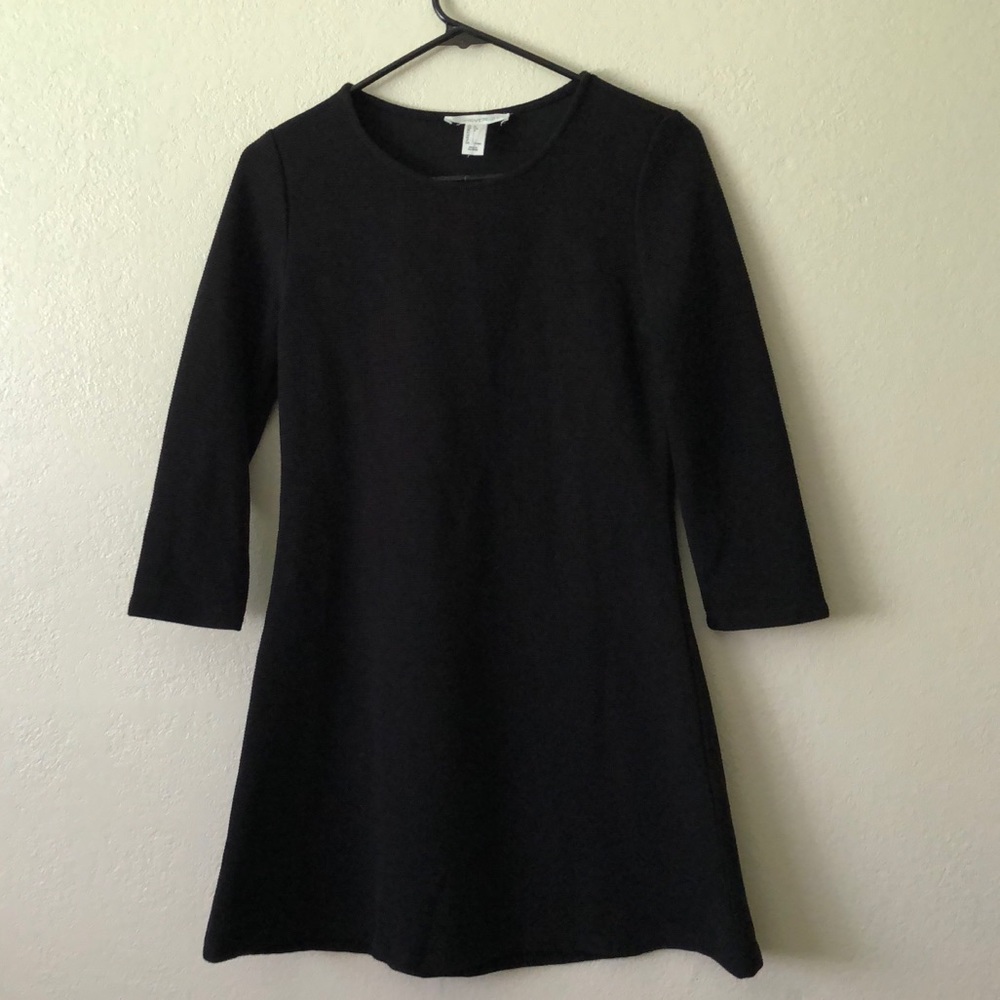 Simple black shift dress